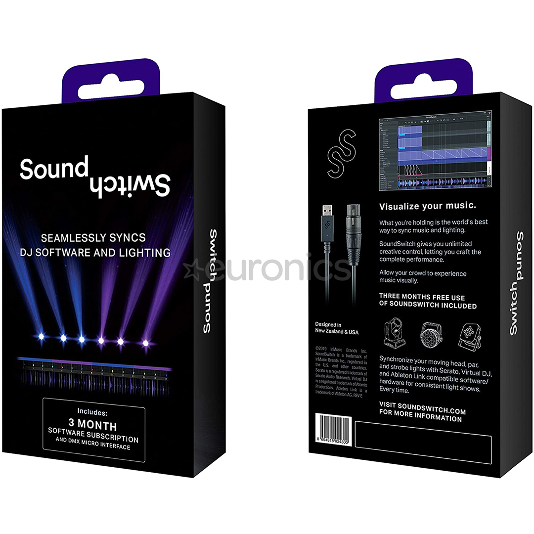 Lavavalgustuse sünkroniseerija SoundSwitch