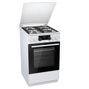Gorenje, 62 L, white - Freestanding Gas Cooker with Electric Oven