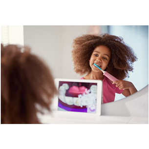 Philips Sonicare For Kids, белый/розовый - Электрическая детская зубная щетка