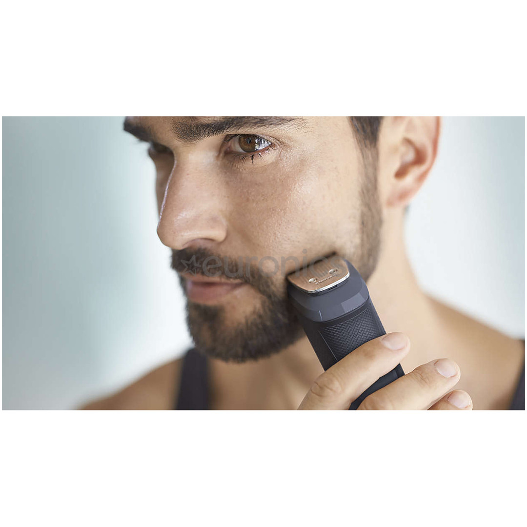 Philips Multigroom 5000 Series, 11 в 1, серебристый/черный - Мультитриммер