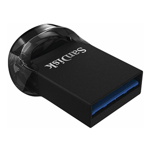 Sandisk Ultra Fit, USB-A, 256 GB, must - Mälupulk