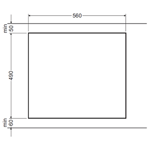 Hansa, ширина 57.6 см, белый - Интегрируемая индукционная варочная панель