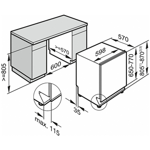 Built-in dishwasher Miele (14 place settings)