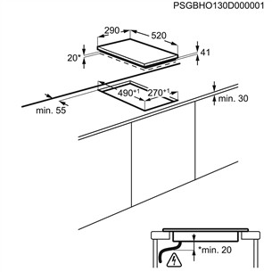 Integreeritav keraamiline pliidiplaat Electrolux