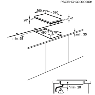 Integreeritav keraamiline pliidiplaat Electrolux