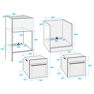 Integreeritav ahi Beko (71 L)