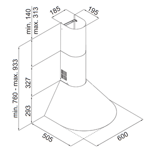 Hood hansa (246 m³/h)