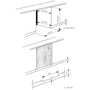 Integreeritav jahekapp Beko (82 cm)