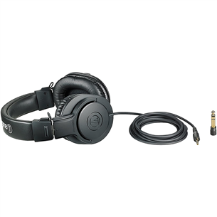 Audio Technica ATH-M20x, must - Üle kõrva kõrvaklapid