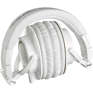 Audio Technica ATH-M50x, valge - Üle kõrva kõrvaklapid