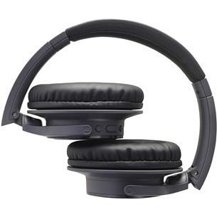 Audio Technica ATH-SR30BT, must - Juhtmevabad üle kõrva kõrvaklapid
