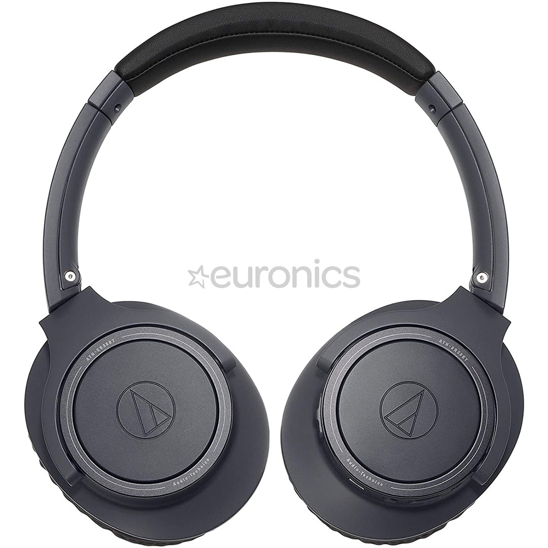 Audio Technica ATH-SR30BT, must - Juhtmevabad üle kõrva kõrvaklapid