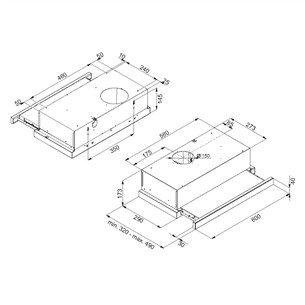 Built-in cooker hood Hansa (198 m³/h)