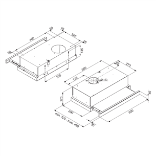 Built-in cooker hood Hansa (198 m³/h)