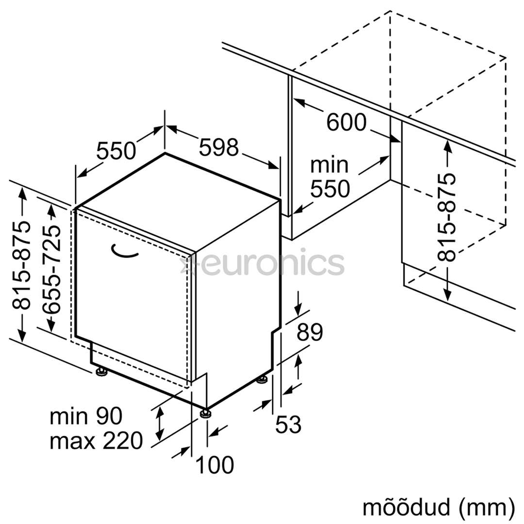 Built - in dishwasher Bosch (14 place settings)