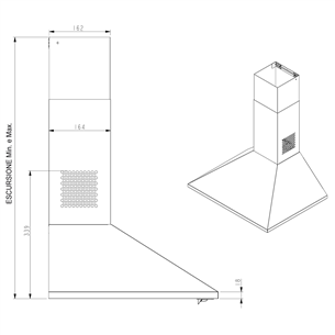 Cooker hood Beko (368 m³/h)