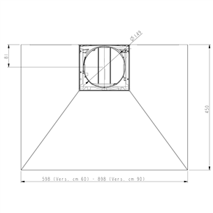 Cooker hood Beko (368 m³/h)