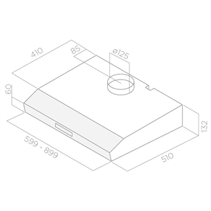 Вытяжка Beko (272 м³/ч)