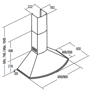 Cooker hood Cata Classica (645 m³/h)