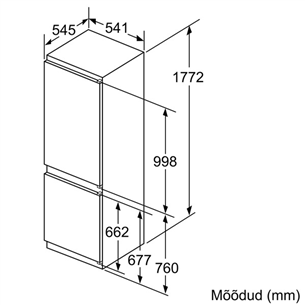 Built-in set Bosch (oven, hob, refrigerator and dishwasher)