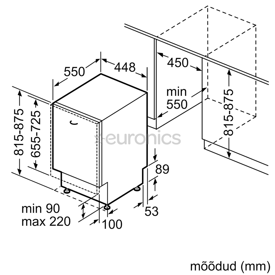 Built-in set Bosch (oven, hob, refrigerator and dishwasher)