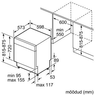 Built-in dishwasher Bosch / 13 place settings