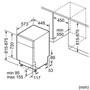 Built-in dishwasher Bosch (9 place settings)