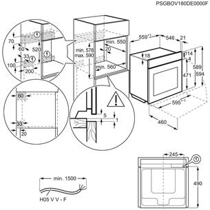 Built-in oven AEG (pyrolytic cleaning)