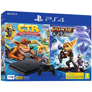 Gaming console Sony PlayStation 4 Slim (1 TB) + Crash Team Racing + Ratchet & Clank