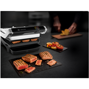 Tefal OptiGrill Elite, 2000 Вт, черный/нерж. сталь - Электрический гриль