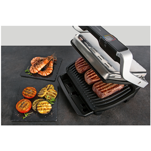 Tefal OptiGrill Elite, 2000 Вт, черный/нерж. сталь - Электрический гриль