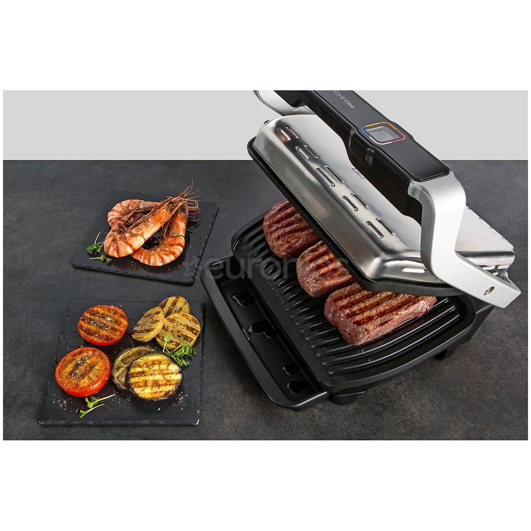 Tefal OptiGrill Elite, 2000 W, black/inox - Table grill