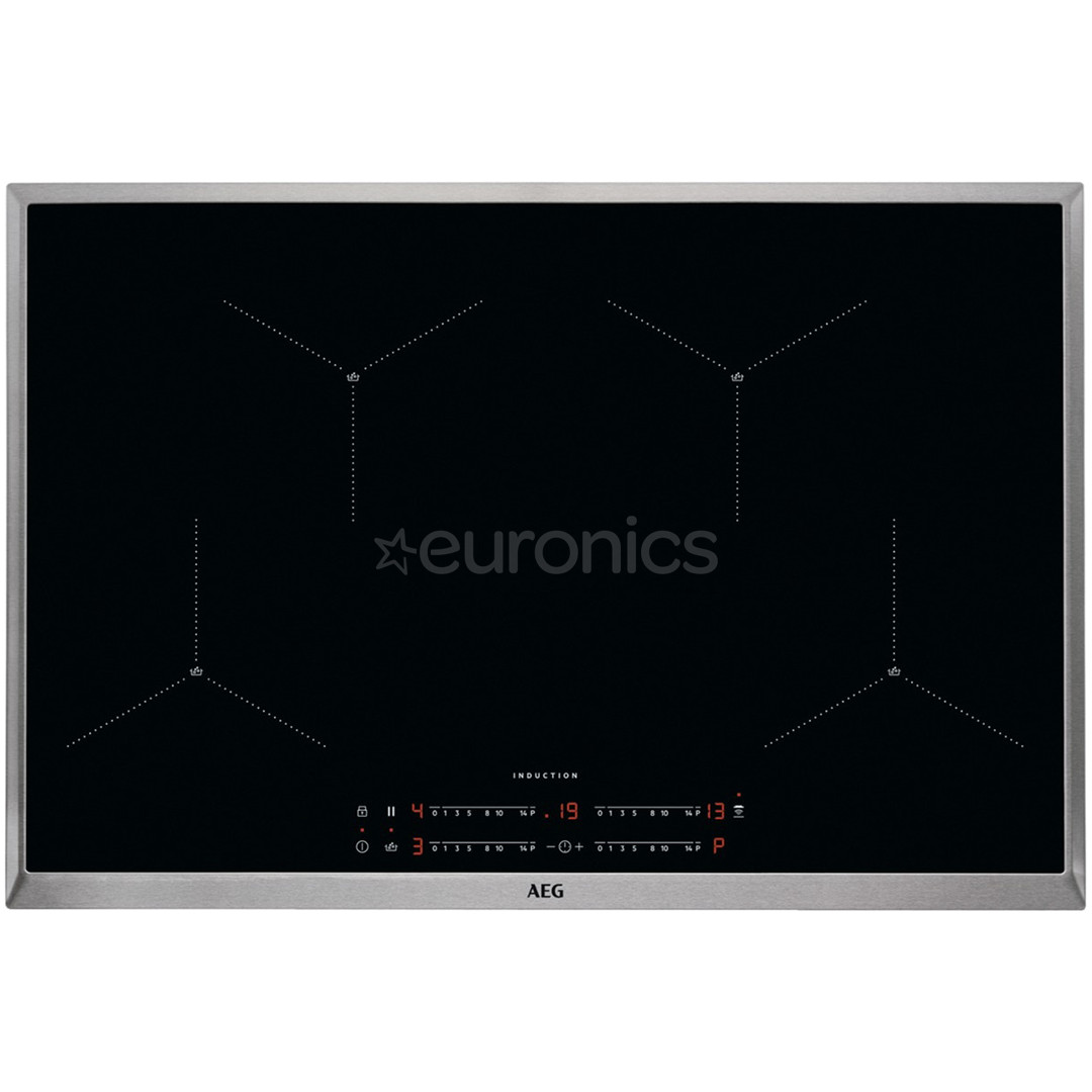 AEG 7000 SenseBoil, width 76.6 cm, steel frame, black - Built-in Induction Hob