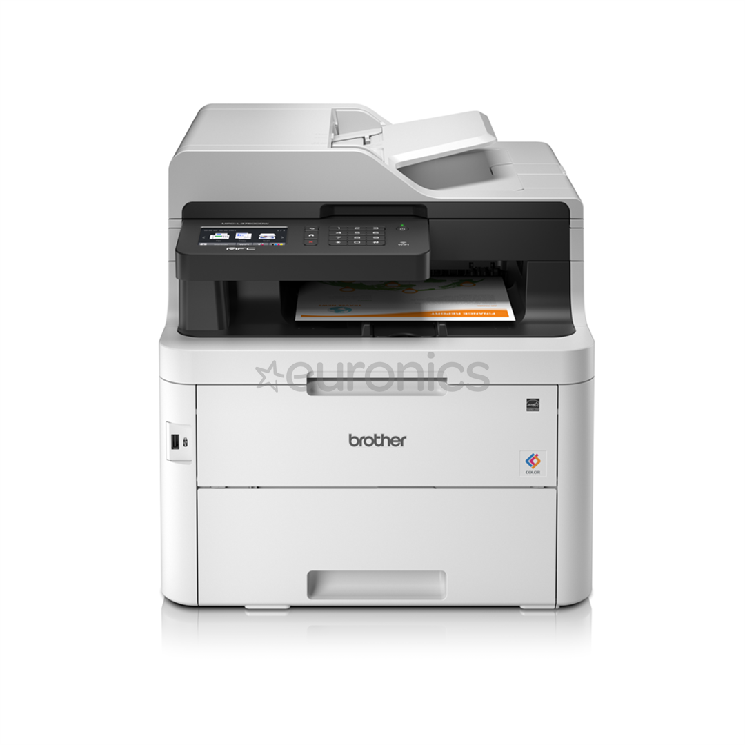 Brother MFC-L3750CDW, WiFi, LAN, dupleks, hall - Multifunktsionaalne värvi-laserprinter