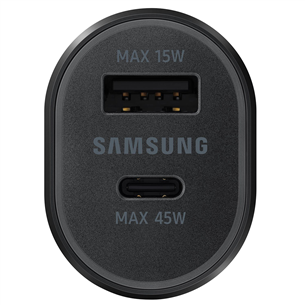 Автомобильное зарядное устройство USB и USB-C Samsung (45 Вт + 15 Вт)