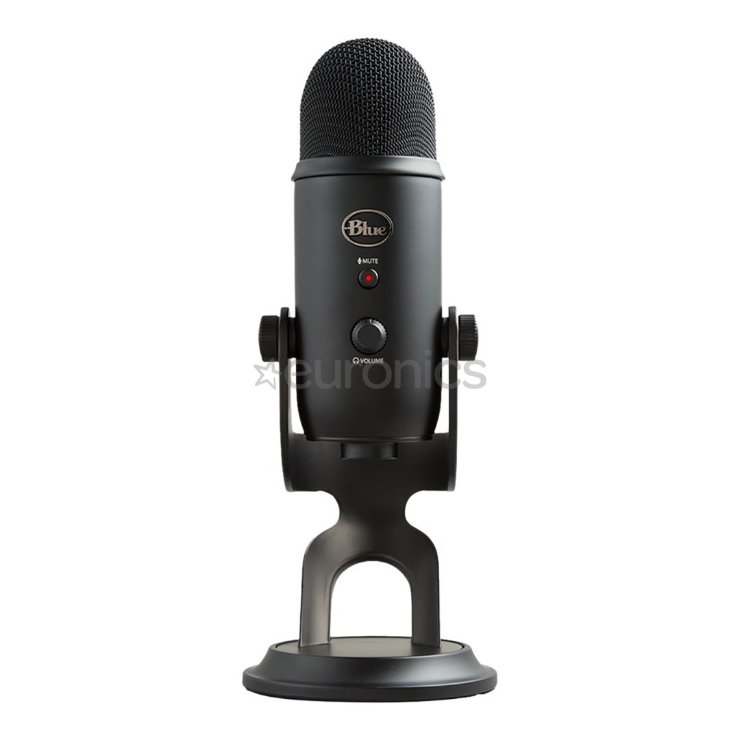 Blue Yeti, USB, черный - Микрофон