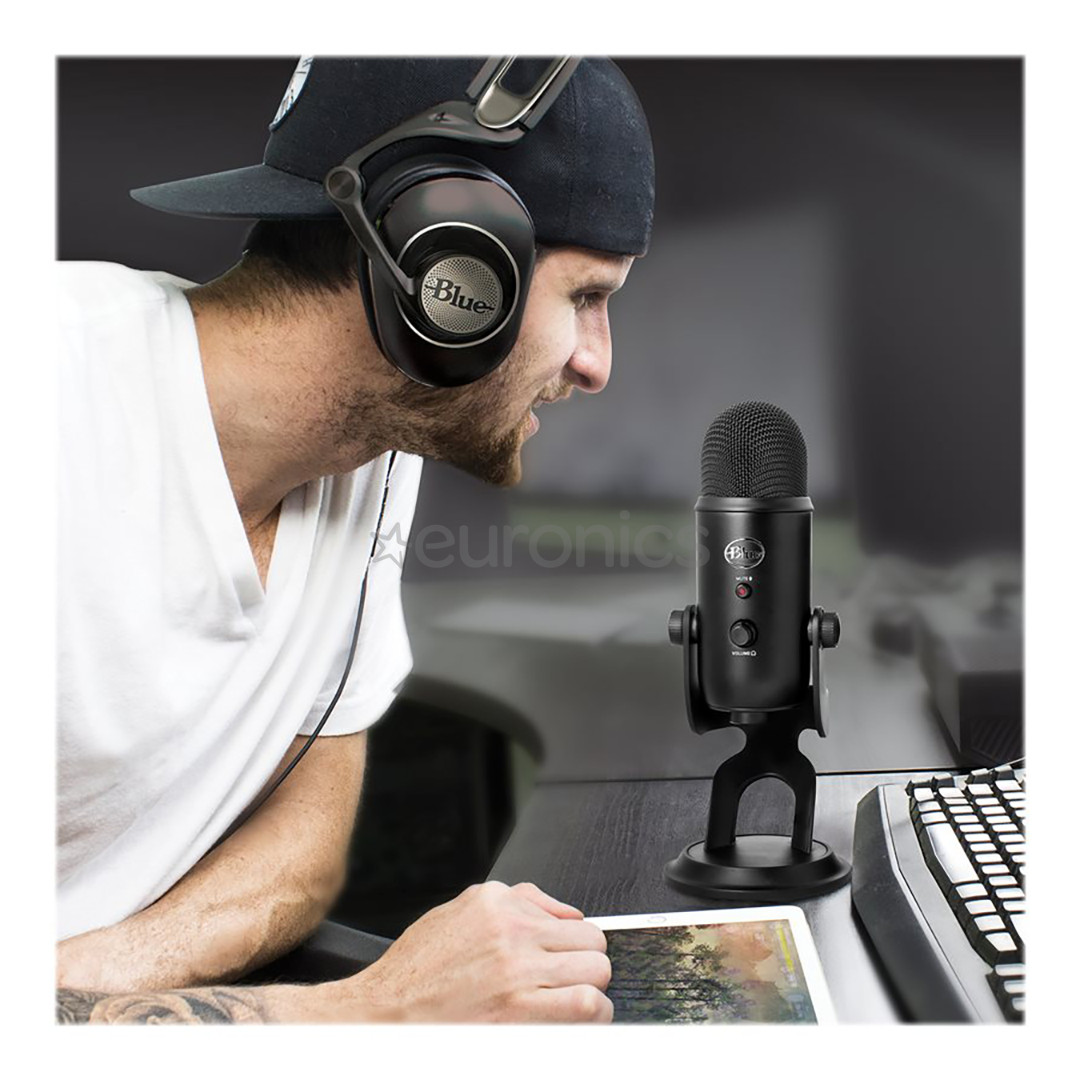 Blue Yeti, USB, черный - Микрофон