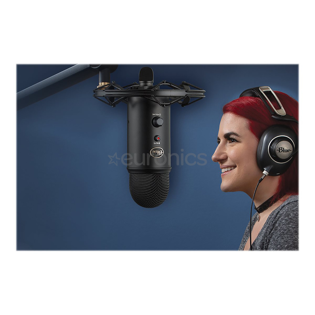 Blue Yeti, USB, черный - Микрофон