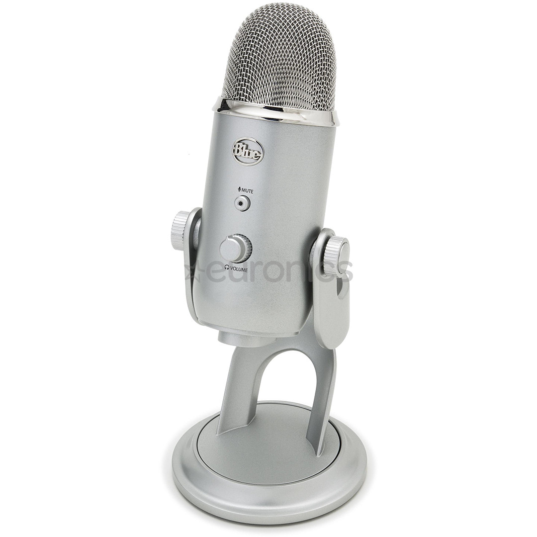 Blue Yeti, USB, серебристый - Микрофон