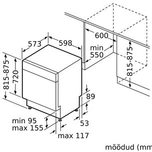 Built-in dishwasher Bosch (13 place settings)