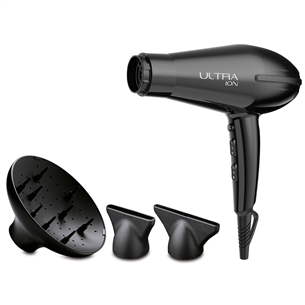 GA.MA Ultra Ion, 2200 Вт, черный - Фен для волос