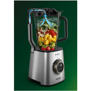 Philips Avance, 1400 W, 1.8 L, silver - High speed vacuum blender