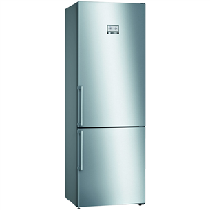 Bosch NoFrost 438 л, нерж. сталь - Холодильник KGN49AIDP