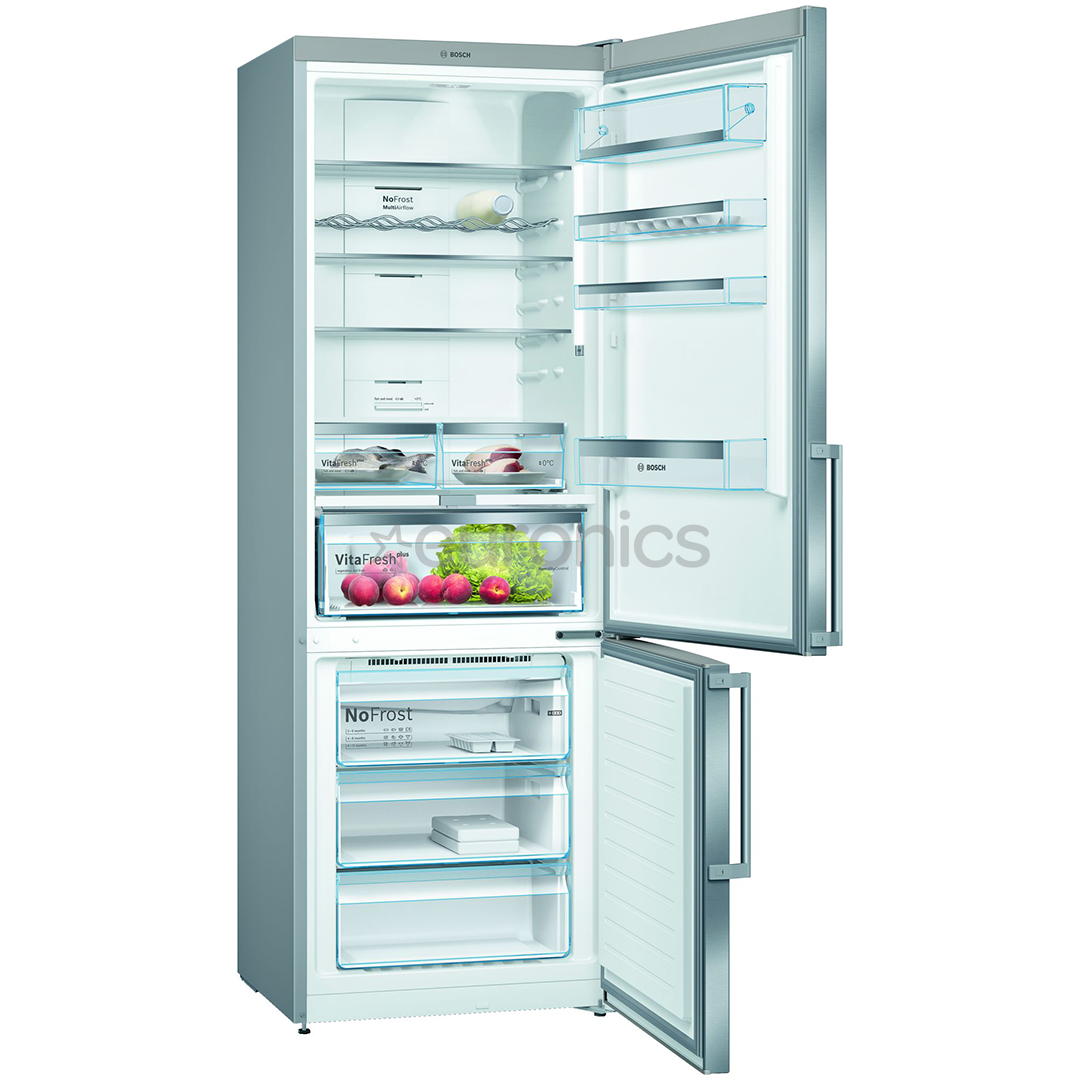 Bosch NoFrost 438 L, roostevaba teras - Külmik