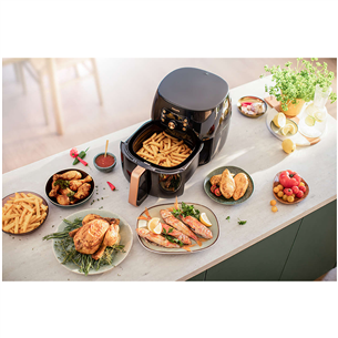 Philips Premium XXL, 2225 W, black/copper -  Airfryer