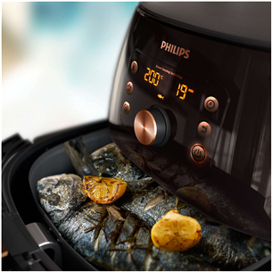 Philips Premium XXL, 2225 W, black/copper -  Airfryer