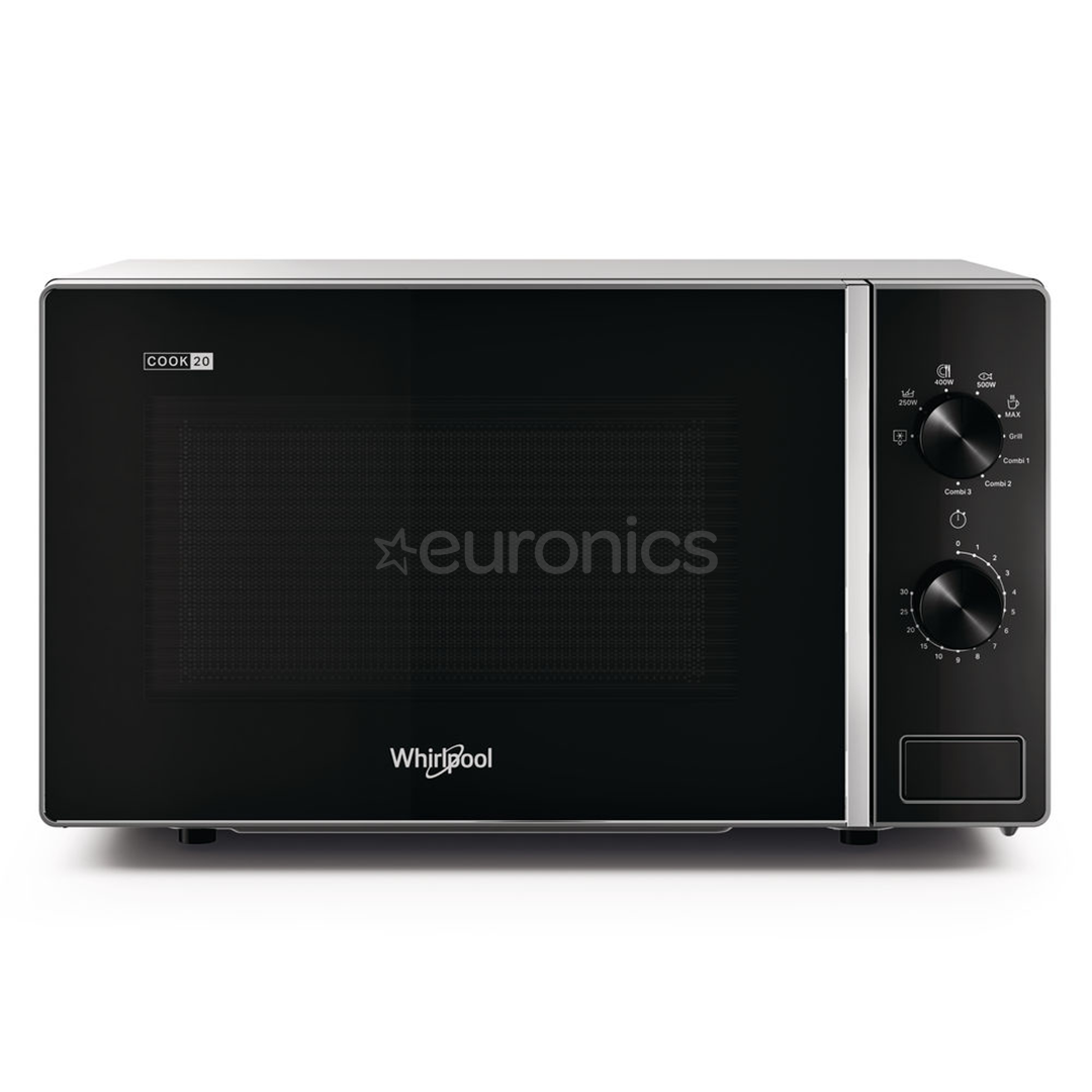 Whirlpool, 20 L, 700 W, hõbedane/must - Mikrolaineahi grilliga