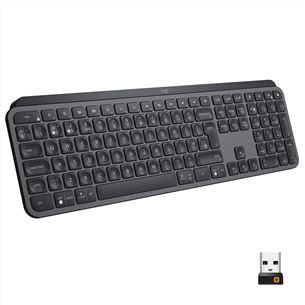 Logitech MX Keys, ENG, must - Juhtmevaba klaviatuur 920-009415