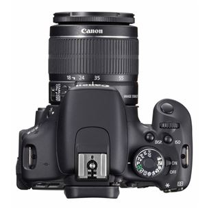 Peegelkaamera EOS 600D + objektiiv EF-S 18-55mm IS II, Canon