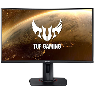 ASUS TUF Gaming VG27WQ, 27'', QHD, LED VA, 165 Hz, curved, black - Monitor